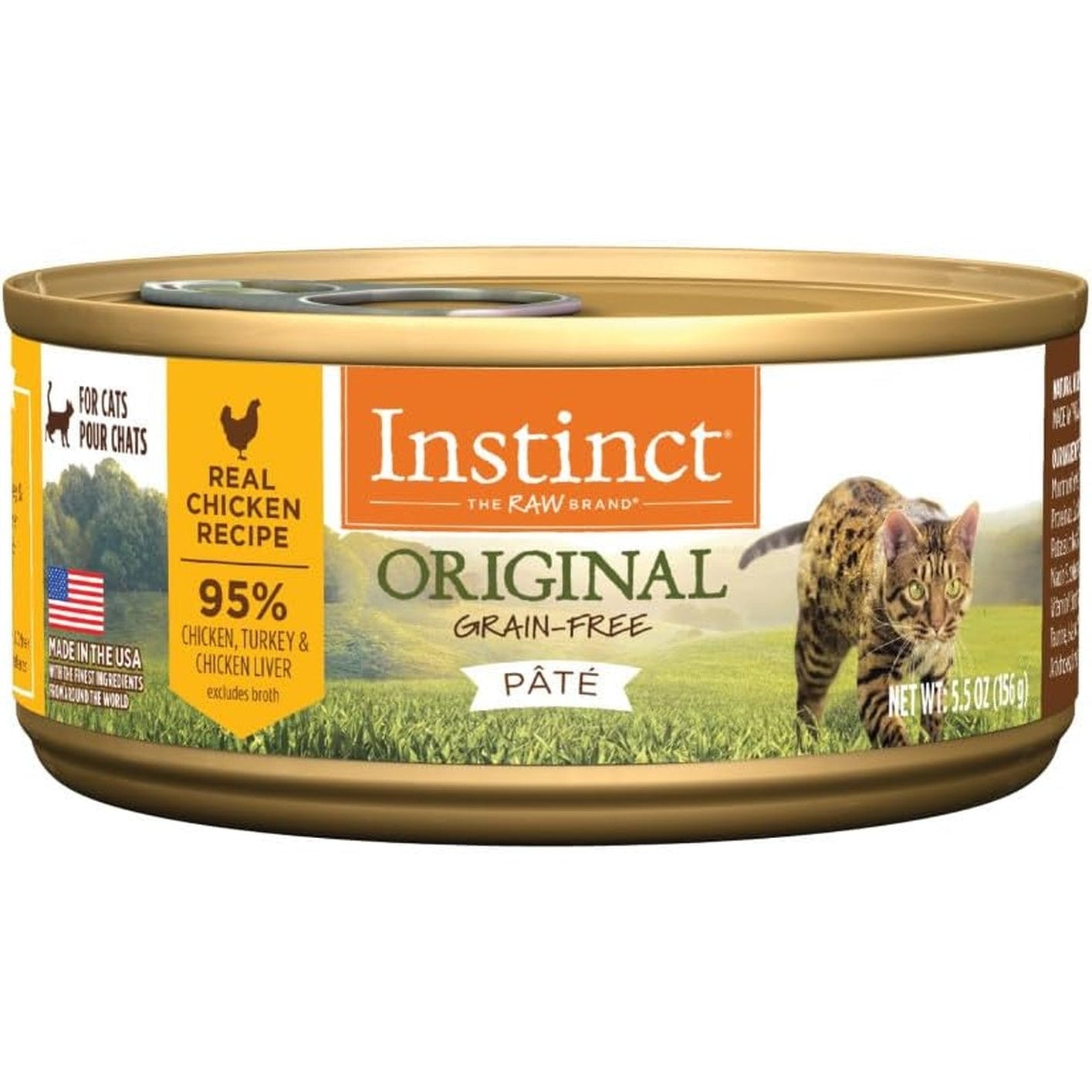 Original Grain Free Real Chicken Recipe Natural Wet Canned Cat Food, 5.5 Ounce (Pack of 12)