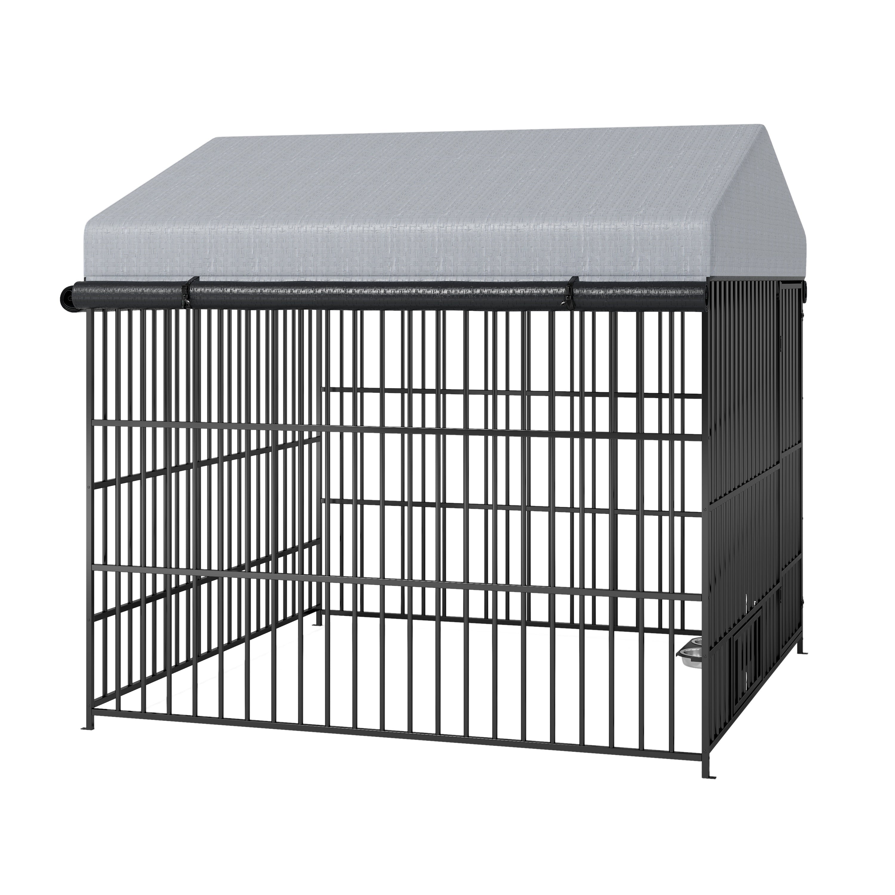 Oversized Grey Cat Cage for Large Breeds