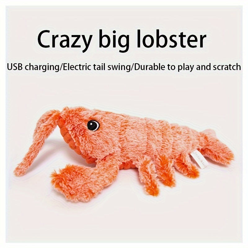 USB Charging Shrimp Toy – Simulation Lobster Catnip for Pets