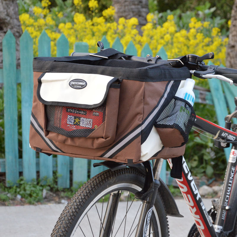 Removable Pet Bicycle Basket – Convenient Carrier for Cats and Dogs