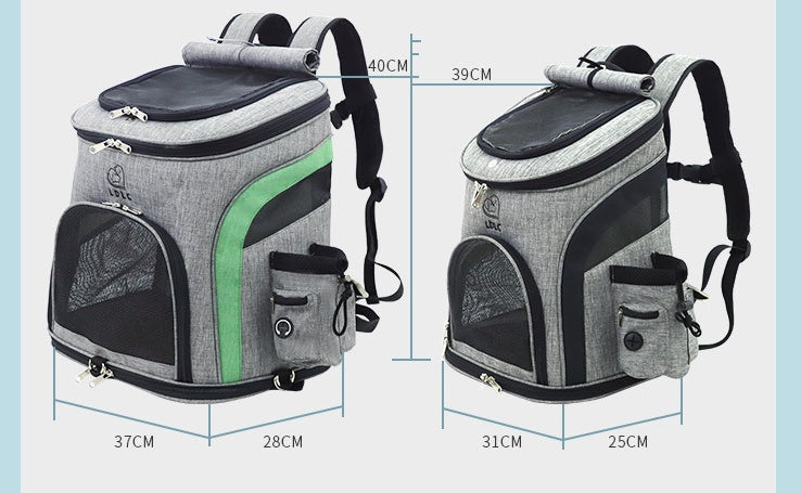 Breathable Pet Backpack – Ideal for Travel and Adventures