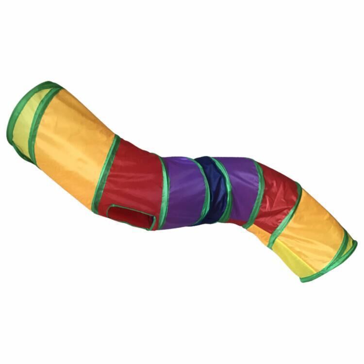 S-Shaped Foldable Cat Tunnel Toy – Durable and Engaging