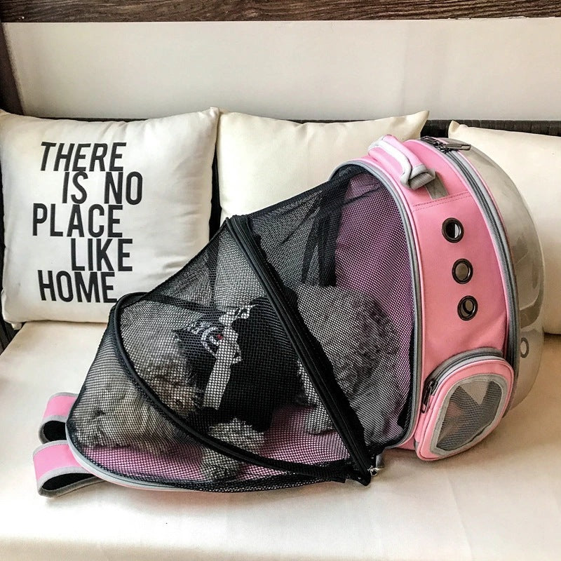 Expansion Cat Bag Space Pet Cabin Bag Out Portable Shoulders Breathable Transparent Pet Backpack