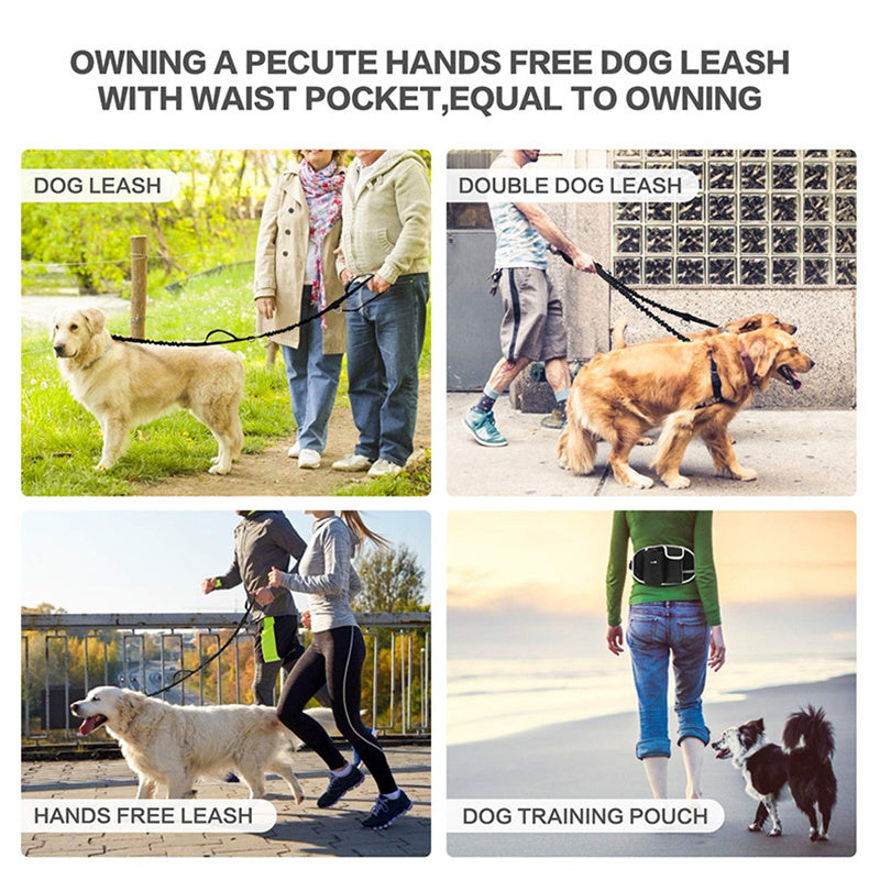 Hands-Free Dog Training Leash Bag – Waist Belt with Water Cup Storage