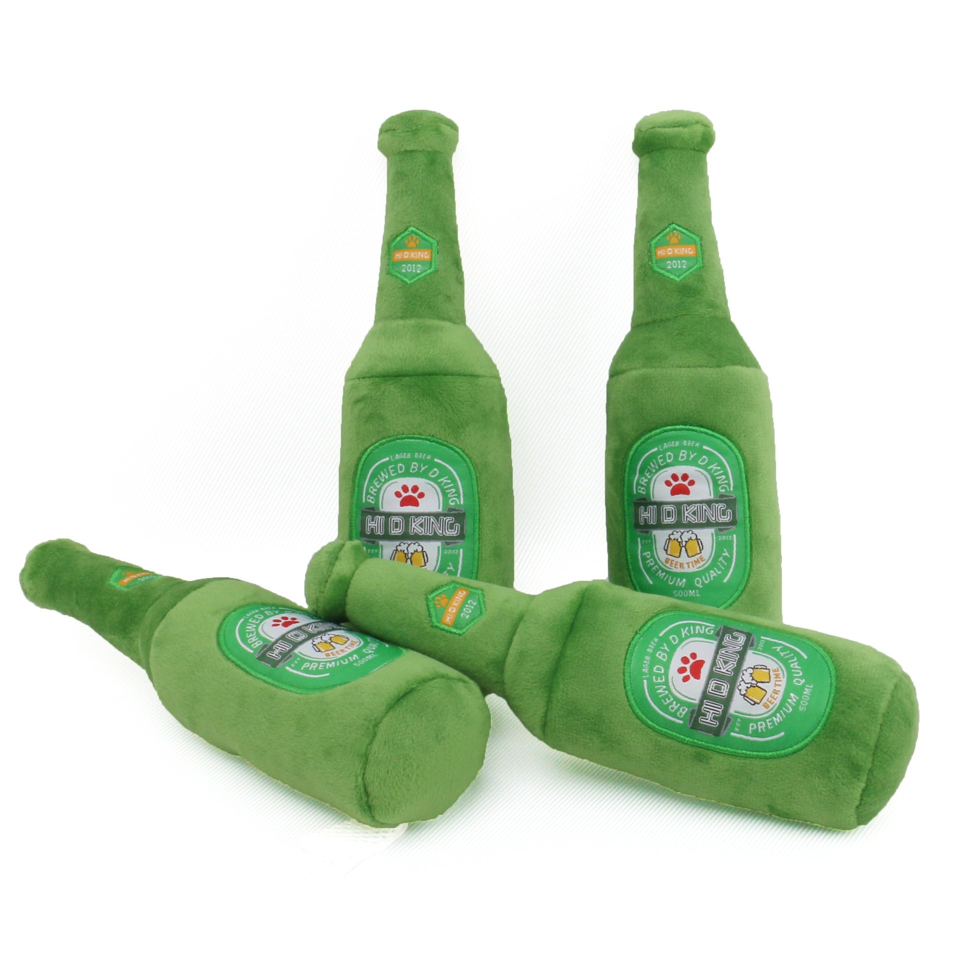 Sounding Beer Bottle Plush Toy – Fun & Creative Dog Toy