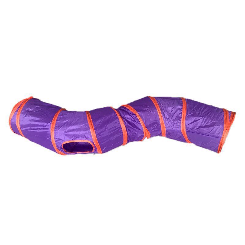 S-Shaped Foldable Cat Tunnel Toy – Durable and Engaging