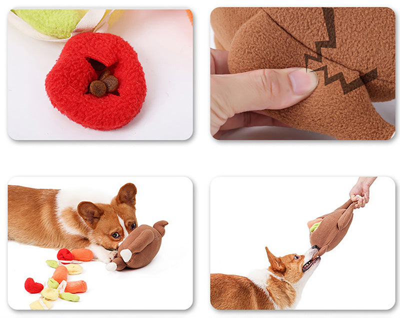 Roast Turkey Sniff & Hide Toy – Food Leakage Training