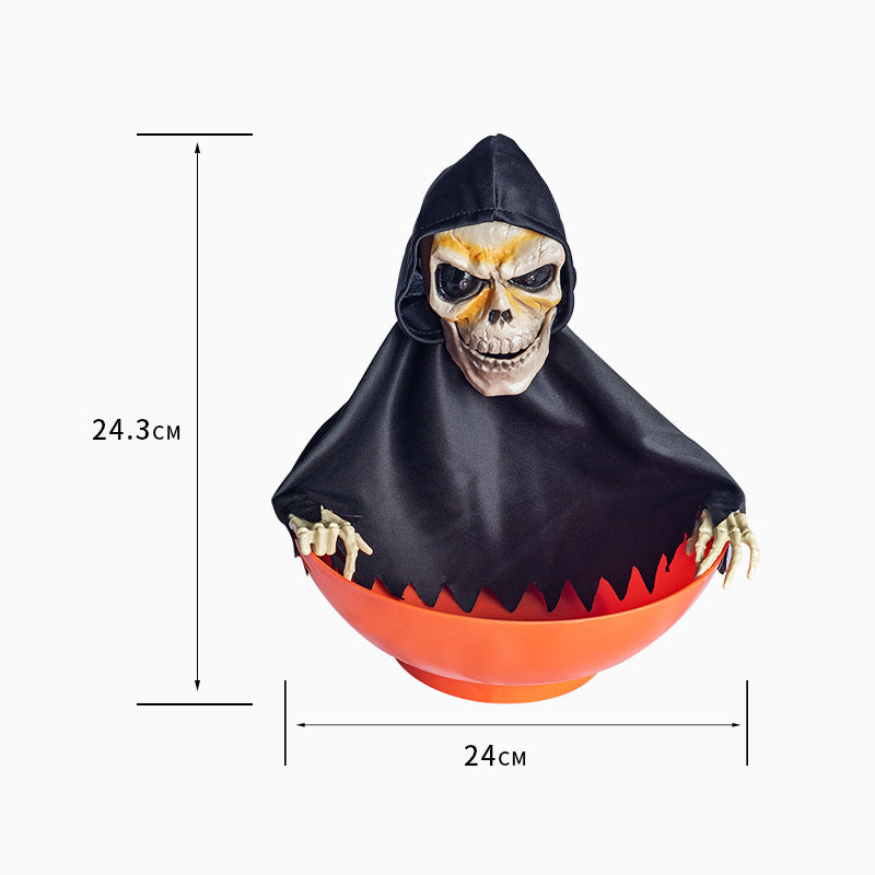 Halloween Electric Fruit Plate – Ghost Party Props with Spooky Designs for Halloween Décor