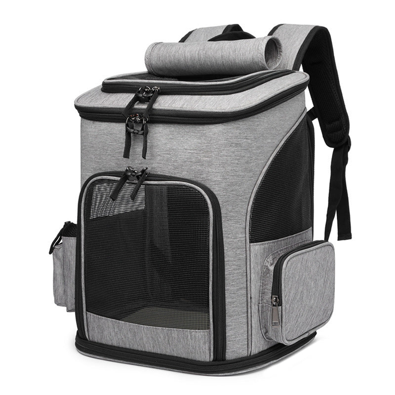 Foldable Large-Capacity Pet Backpack for Travel