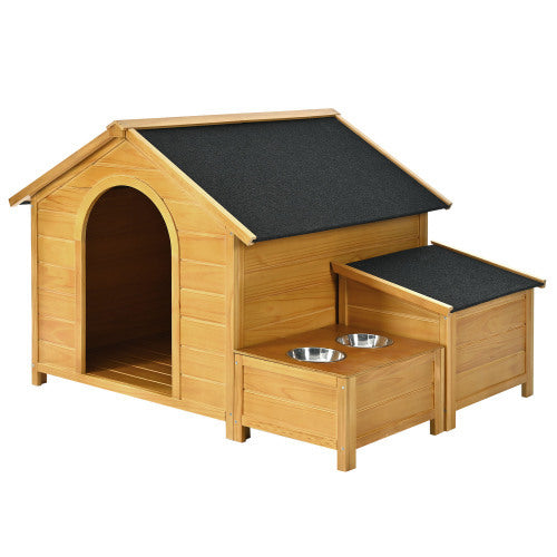 Large Outdoor Cat Enclosure with Roof, Perch, and Sleeping Box