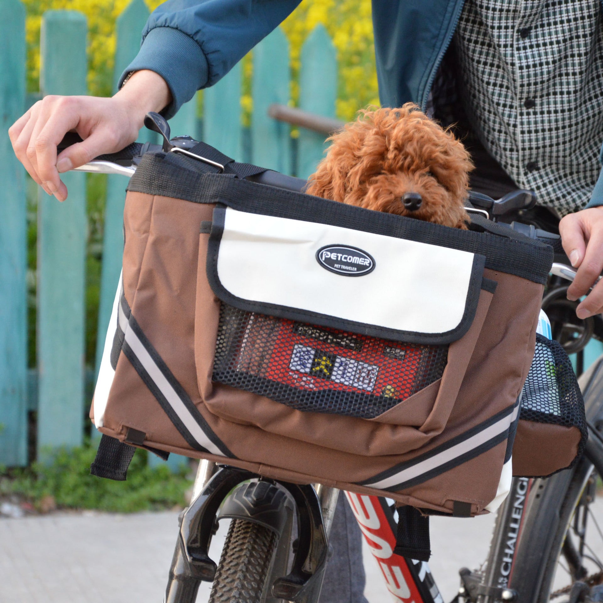 Removable Pet Bicycle Basket – Convenient Carrier for Cats and Dogs