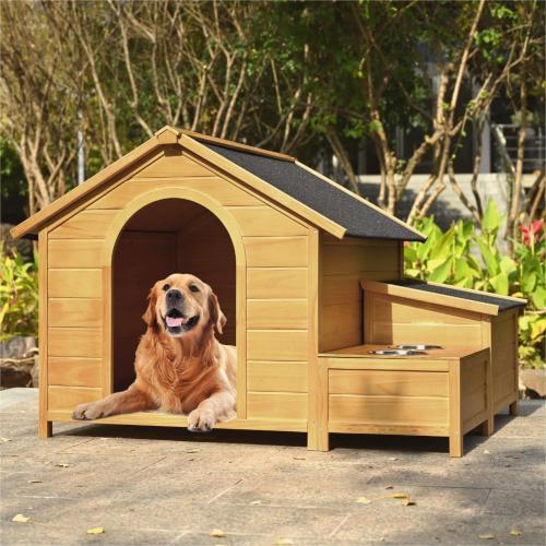 Large Outdoor Cat Enclosure with Roof, Perch, and Sleeping Box