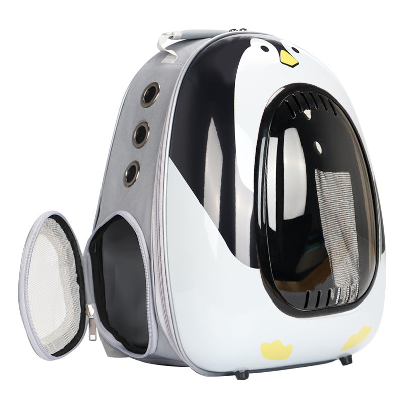 Transparent Cat Space Capsule Bag – Temperature-Controlled