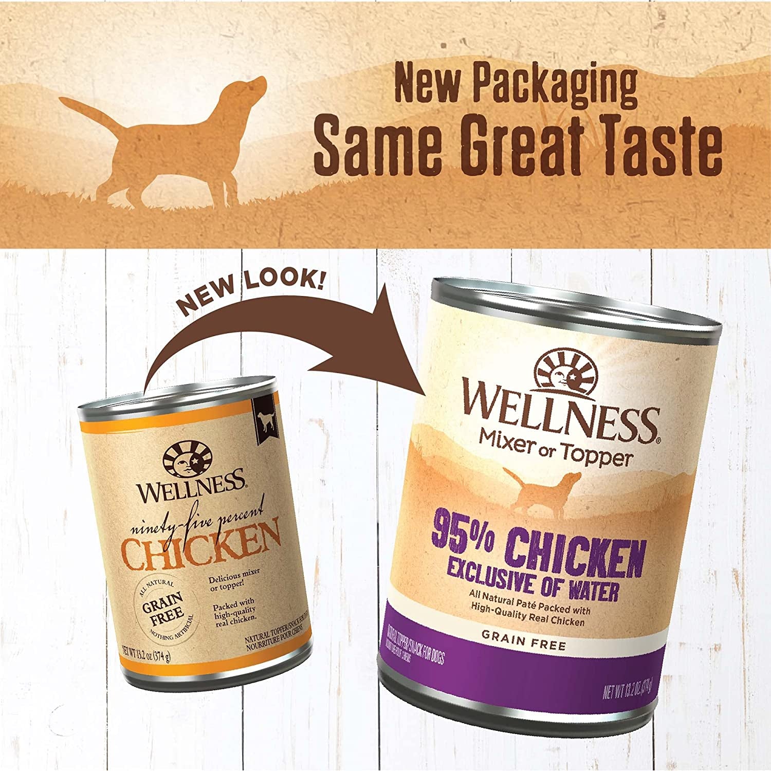 Natural Pet Food 95% Chicken Natural Wet Grain Free Canned Dog Food, 13.2-Ounce Can (Pack of 12)