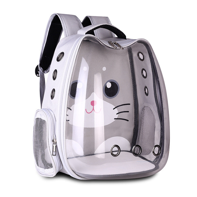 Breathable Pet Space Backpack – Lightweight Shoulder Bag for Pets