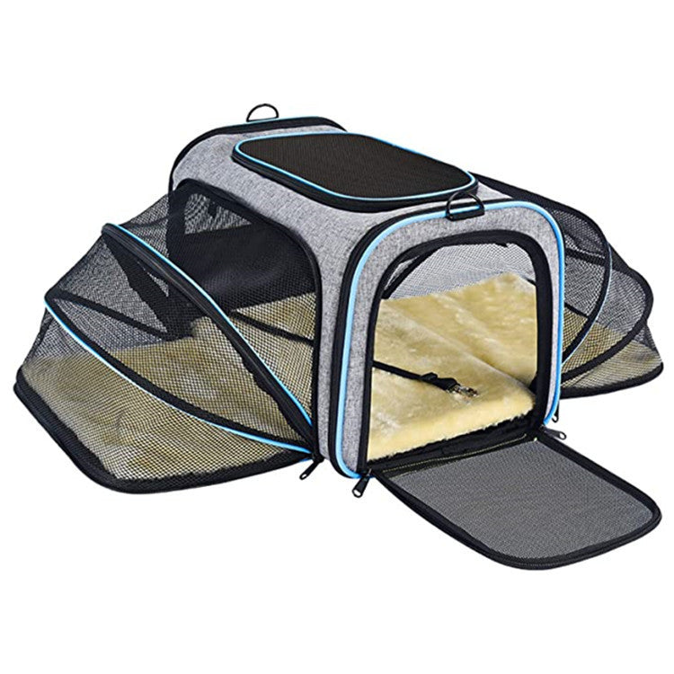 Expandable Airline Approved Pet Carrier – Soft Foldable Cat Travel Bag