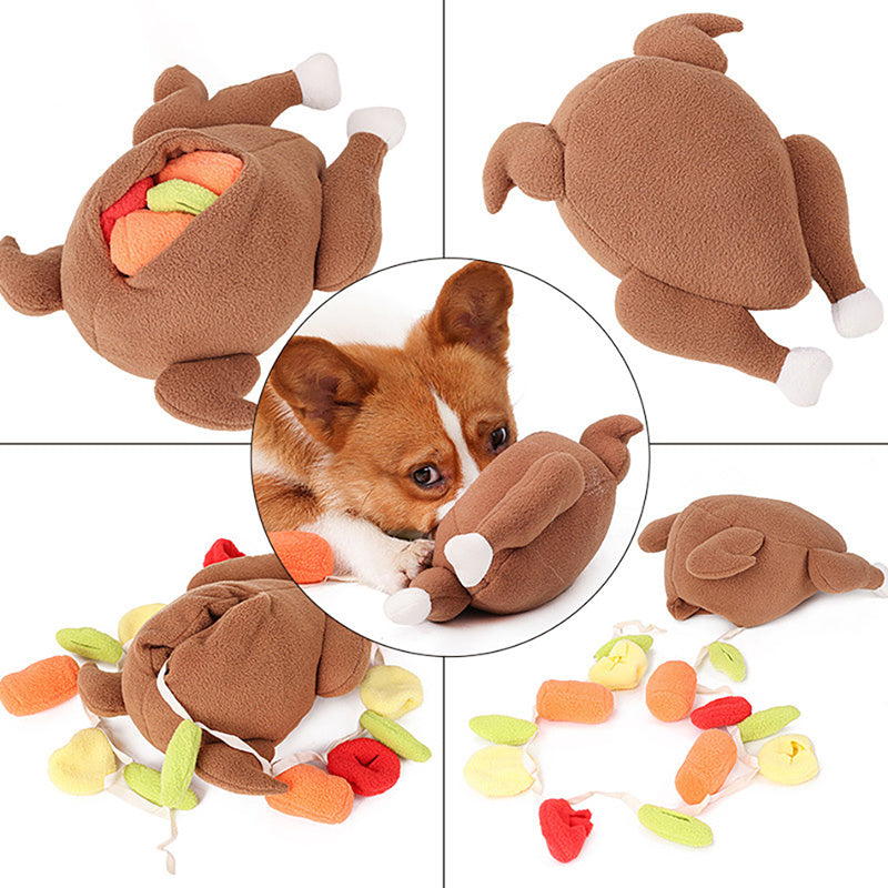 Roast Turkey Sniff & Hide Toy – Food Leakage Training