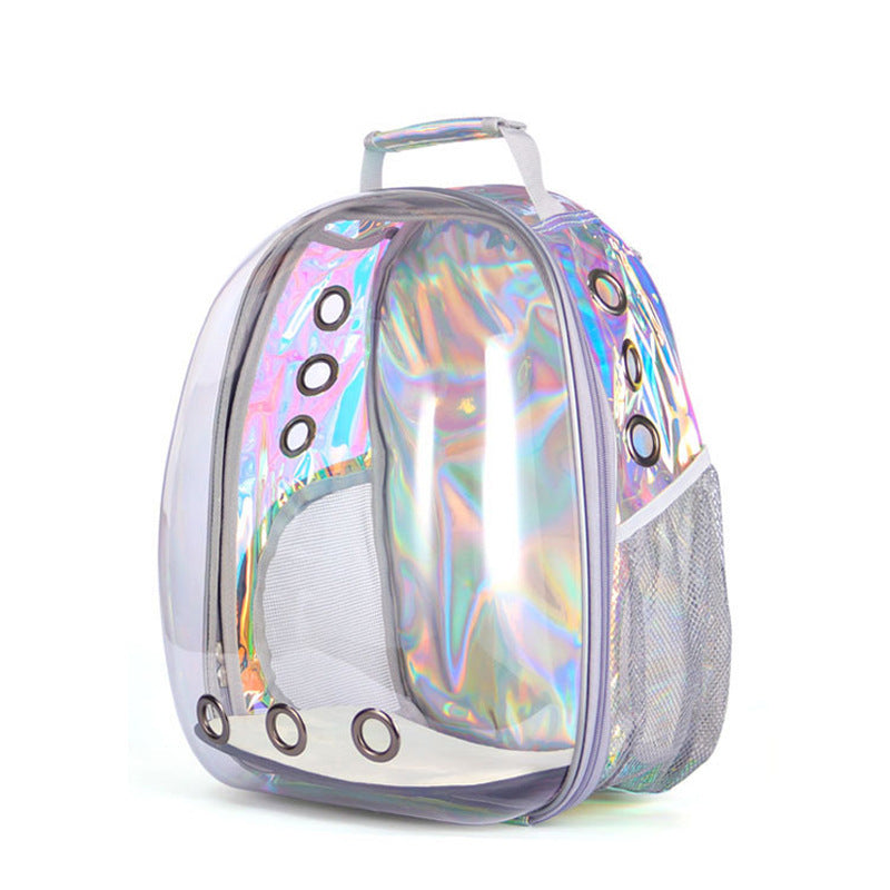 Transparent Cat Space Bag – Full View for Your Furry Friend