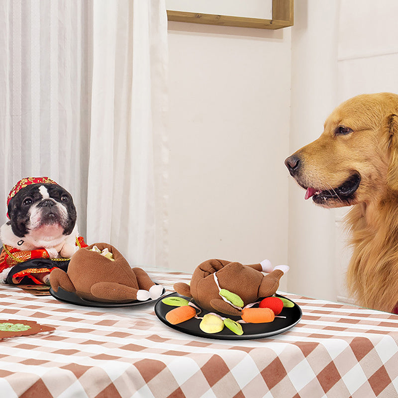 Roast Turkey Sniff & Hide Toy – Food Leakage Training