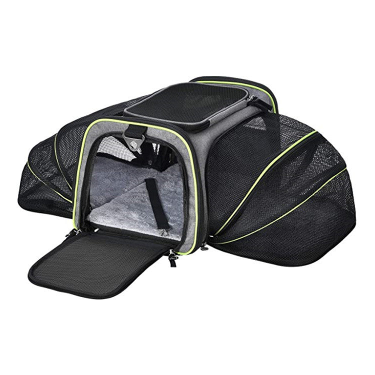 Expandable Airline Approved Pet Carrier – Soft Foldable Cat Travel Bag