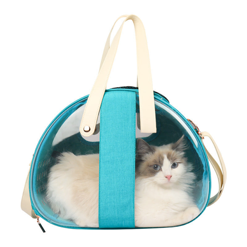 Double Fish Transparent Pet Bag – Stylish and Functional for Cats and Dogs