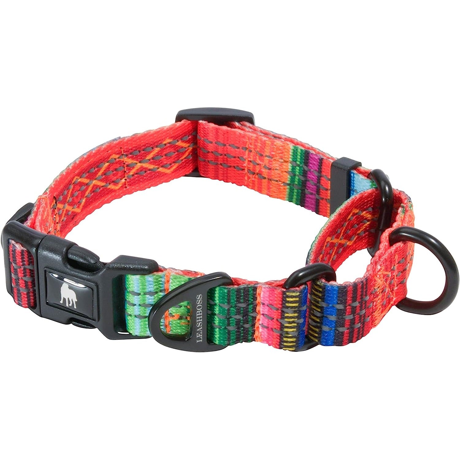 Martingale Collar for Dogs | Reflective Nylon Dog Collar for Large Dogs, Medium and Small Dogs | No Pull Pet Training Collar | Quick Release Buckle, Adjustable Pet Collar