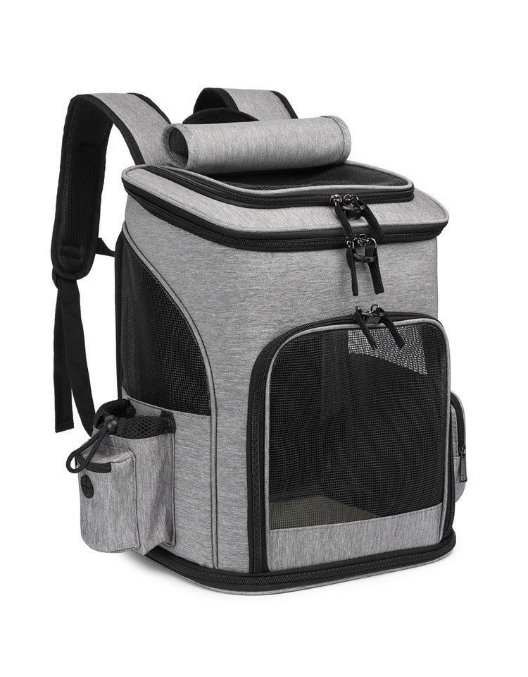 Foldable Large-Capacity Pet Backpack for Travel