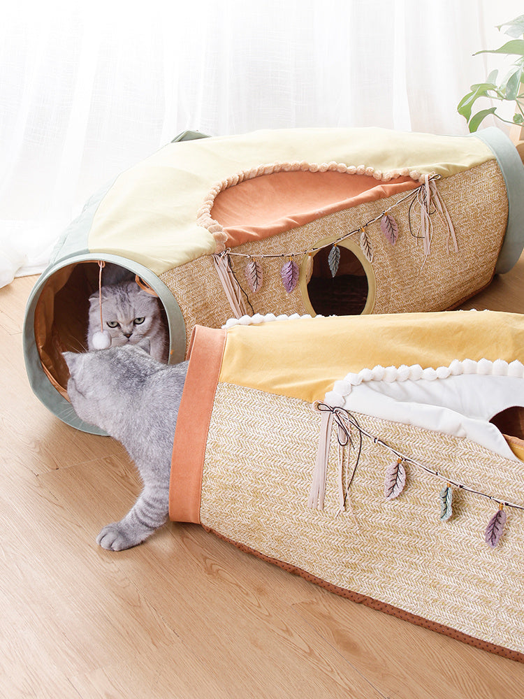 Totoro Cat Litter Roll Tunnel – Drilling Hole Toy