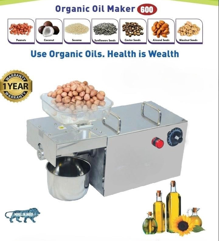 DIY Organic Oil Maker – Multi-Functional Stainless Steel Home Oil Press Machine