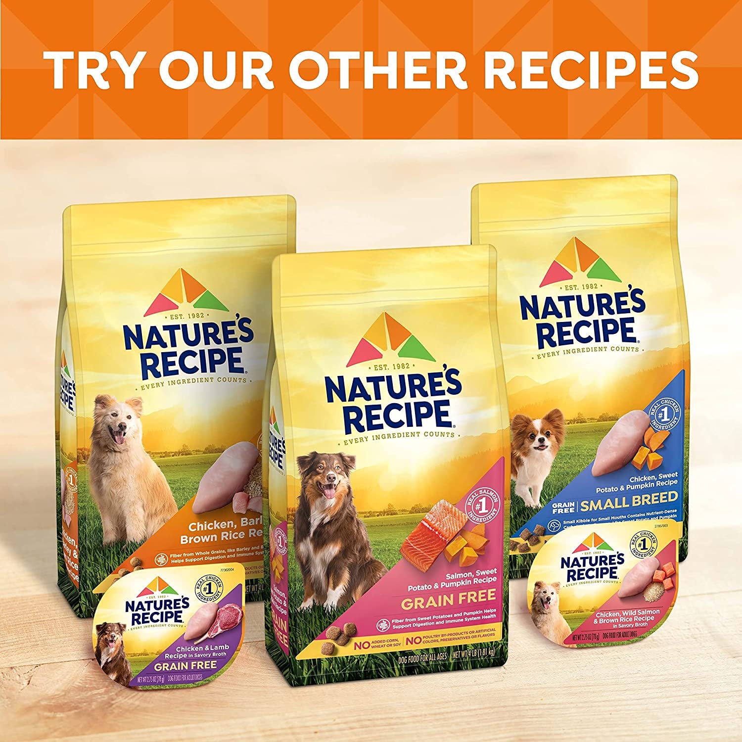 Nature′S Recipe Small Bites Chicken, Barley & Brown Rice Recipe Dry Dog Food, 4 Lb. Bag