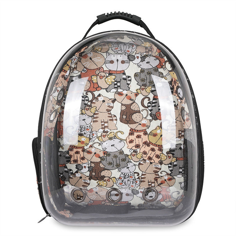 Cat and Dog Space Backpack – Large Capacity for Travel Comfort