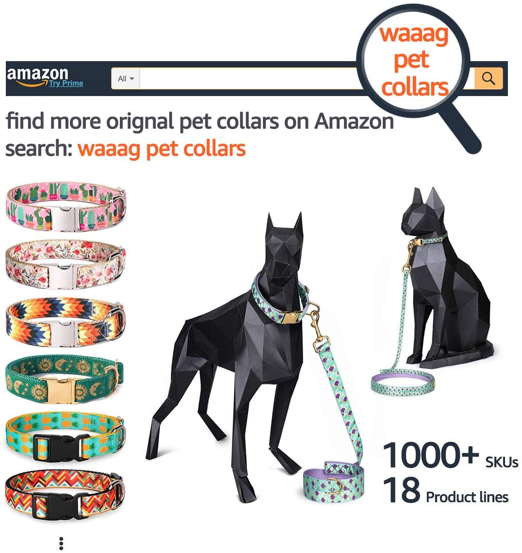 Pet Supplies, (Tropical Pineapple) Cat Collar, Dog Collar, Cat Leash, Dog Leash, Small Dog Collar, Medium Dog Collar, Large Dog Collar (Pet Collar, S)