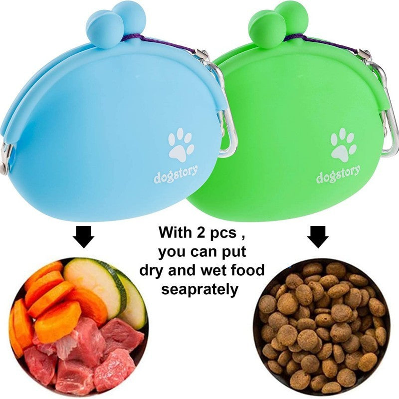 Silicone Pet Snack Bag – Portable and Durable Training Aid