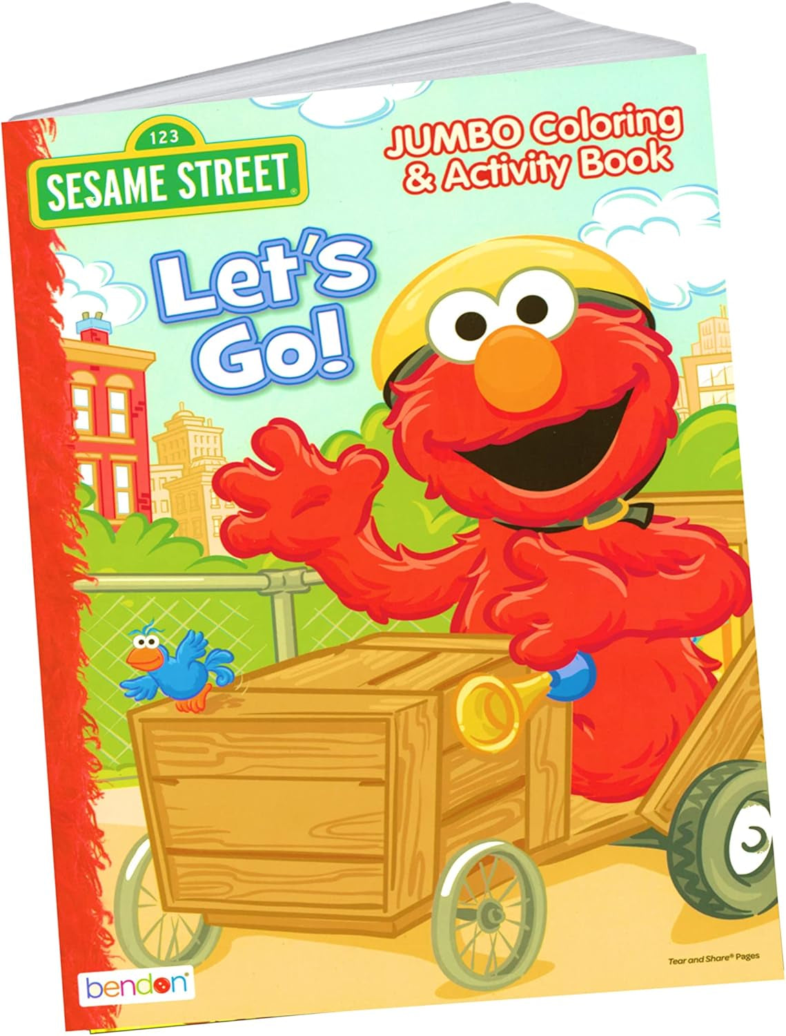 Sesame Street Elmo Coloring Book with Sesame Street Stickers Bundle