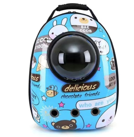 Portable Space Capsule Pet Backpack – Ideal for Cats and Dogs