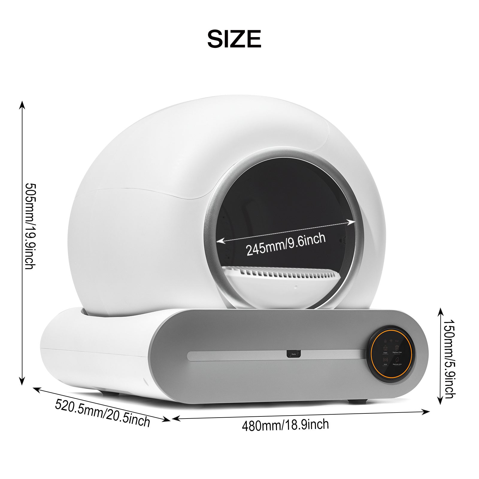 WiFi-Enabled Self-Cleaning Cat Litter Box - Automatic Scooping & Deodorization