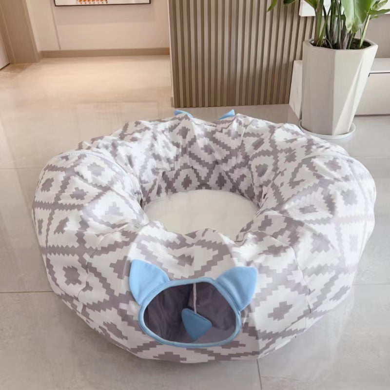 Plus-Sized Foldable Cat Tunnel – Extra Large Design