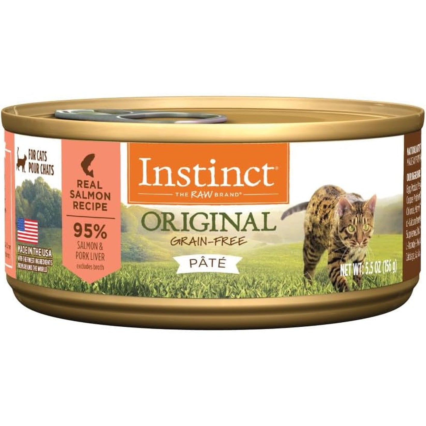 Original Grain Free Real Salmon Recipe Natural Wet Canned Cat Food by , 5.5 Oz. Cans (Case of 12)