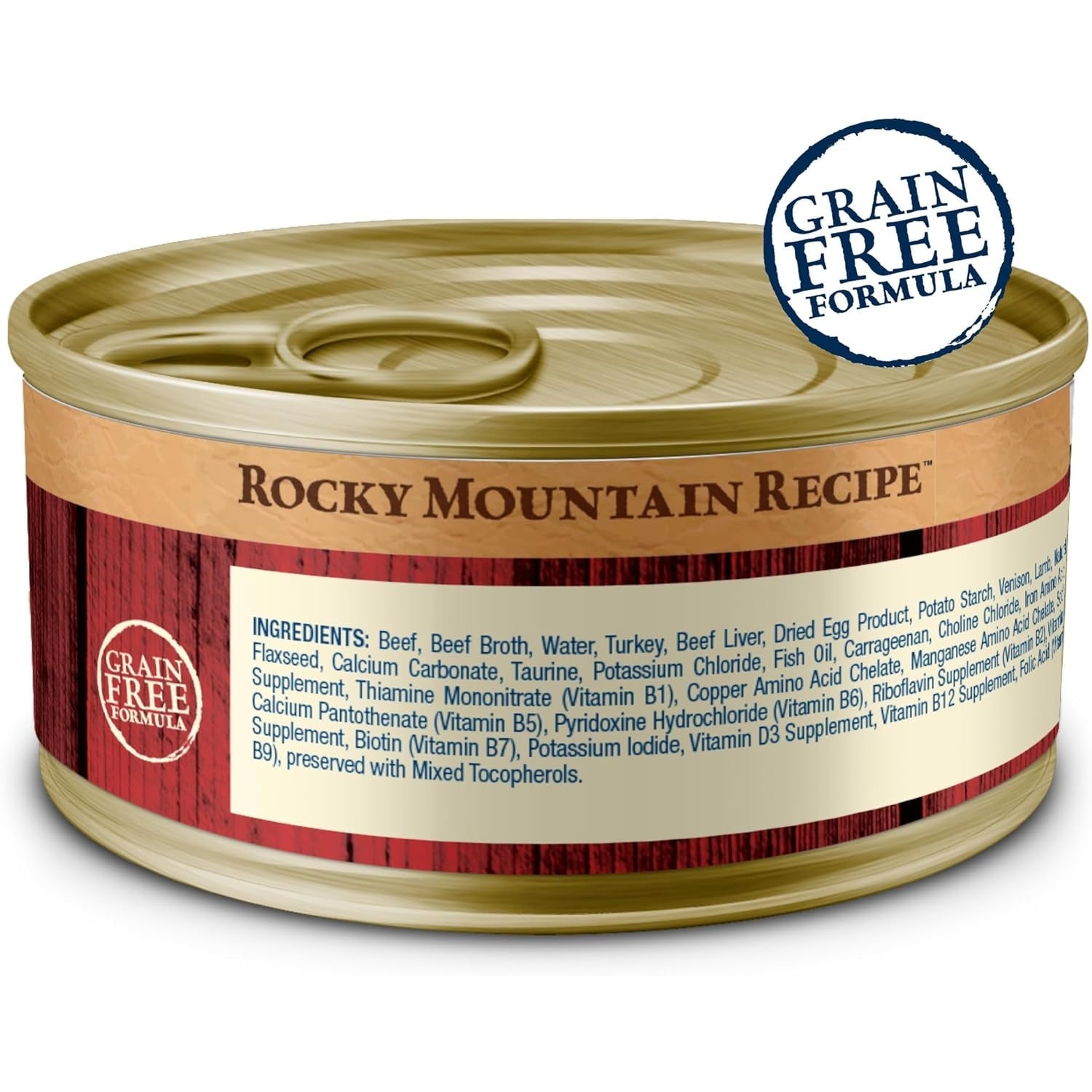 Wilderness Rocky Mountain Recipe Adult Wet Cat Food Paté, Chicken-Free & Grain-Free Recipe, Made with Natural Ingredients, Red Meat Feast, 5.5-Oz. Cans (24 Count)