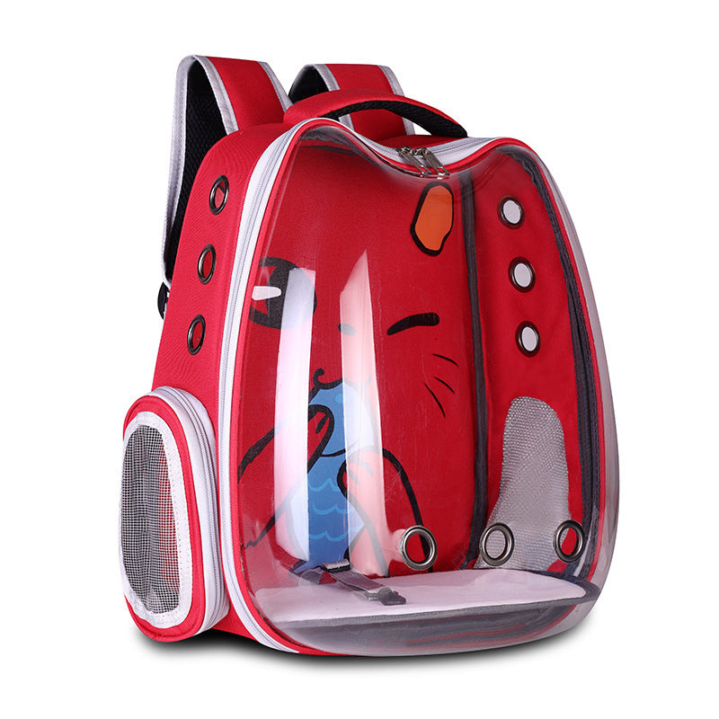 Pet Supplies Pet Backpack Convenient Pet Space Bag Breathable Shoulder Cat Bag Dog Bag