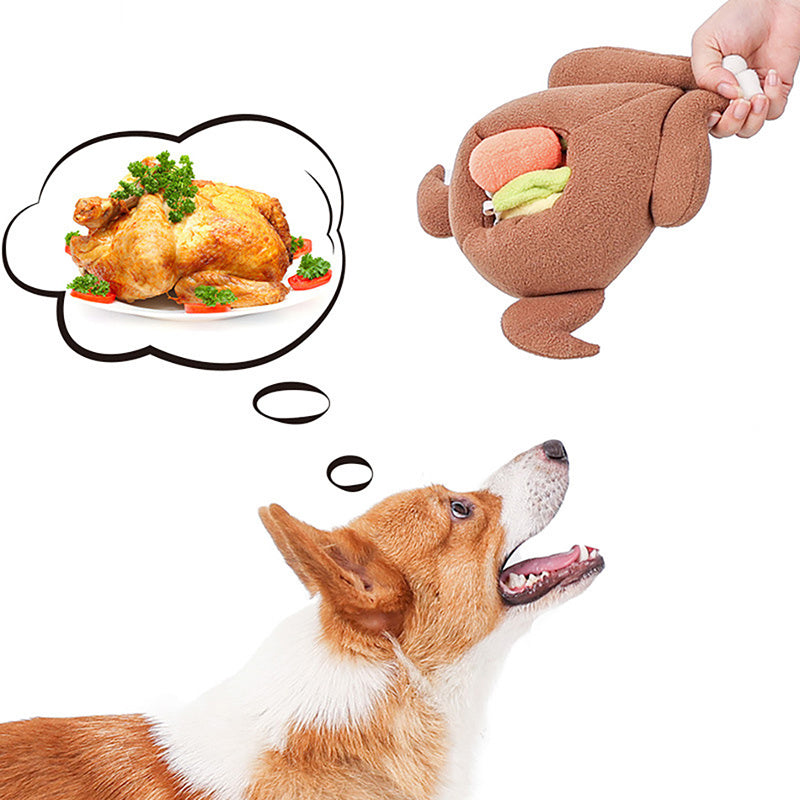 Roast Turkey Sniff & Hide Toy – Food Leakage Training