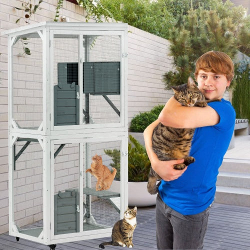 Large Cat Climbing Frame Game Cage for Indoor & Outdoor Use