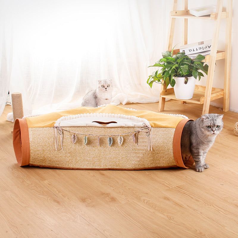 Totoro Cat Litter Roll Tunnel – Drilling Hole Toy