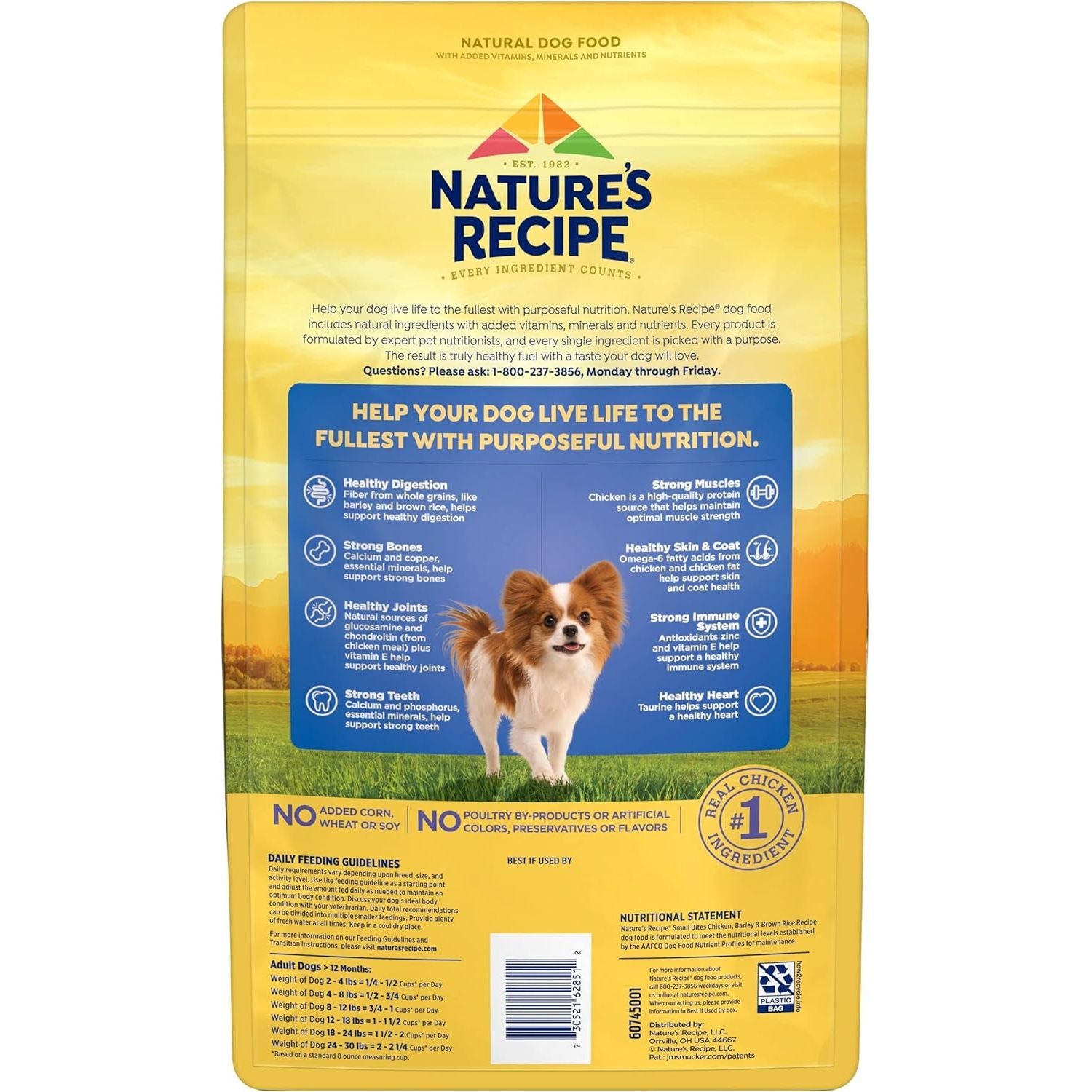 Nature′S Recipe Small Bites Chicken, Barley & Brown Rice Recipe Dry Dog Food, 4 Lb. Bag