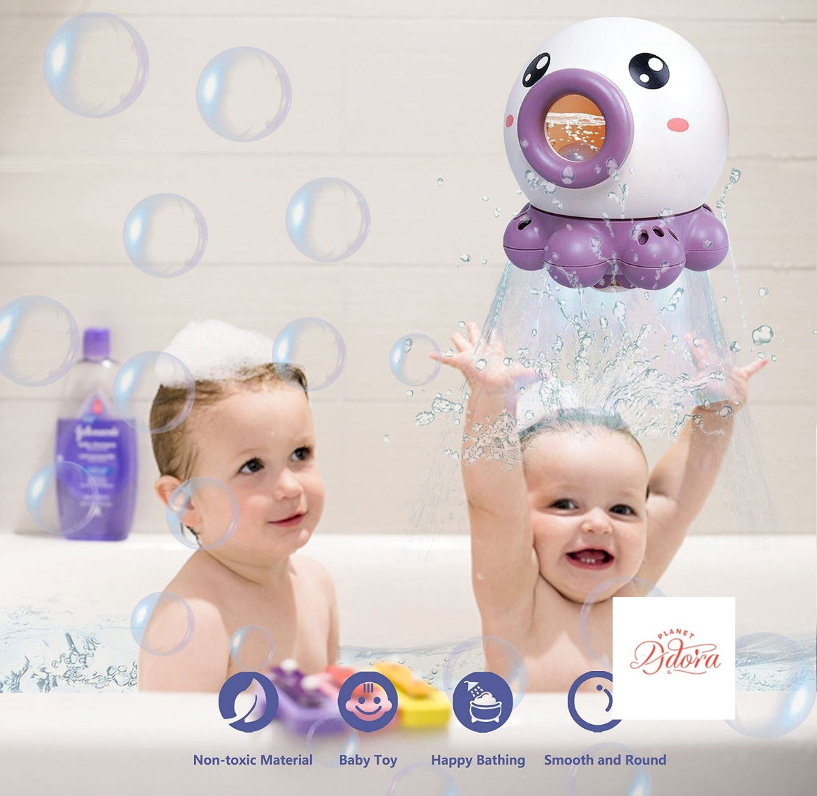 Octopus Fountain Bath Toy - Rotating Water Jet Sprinkler for Kids | Bath, Beach, Summer Fun