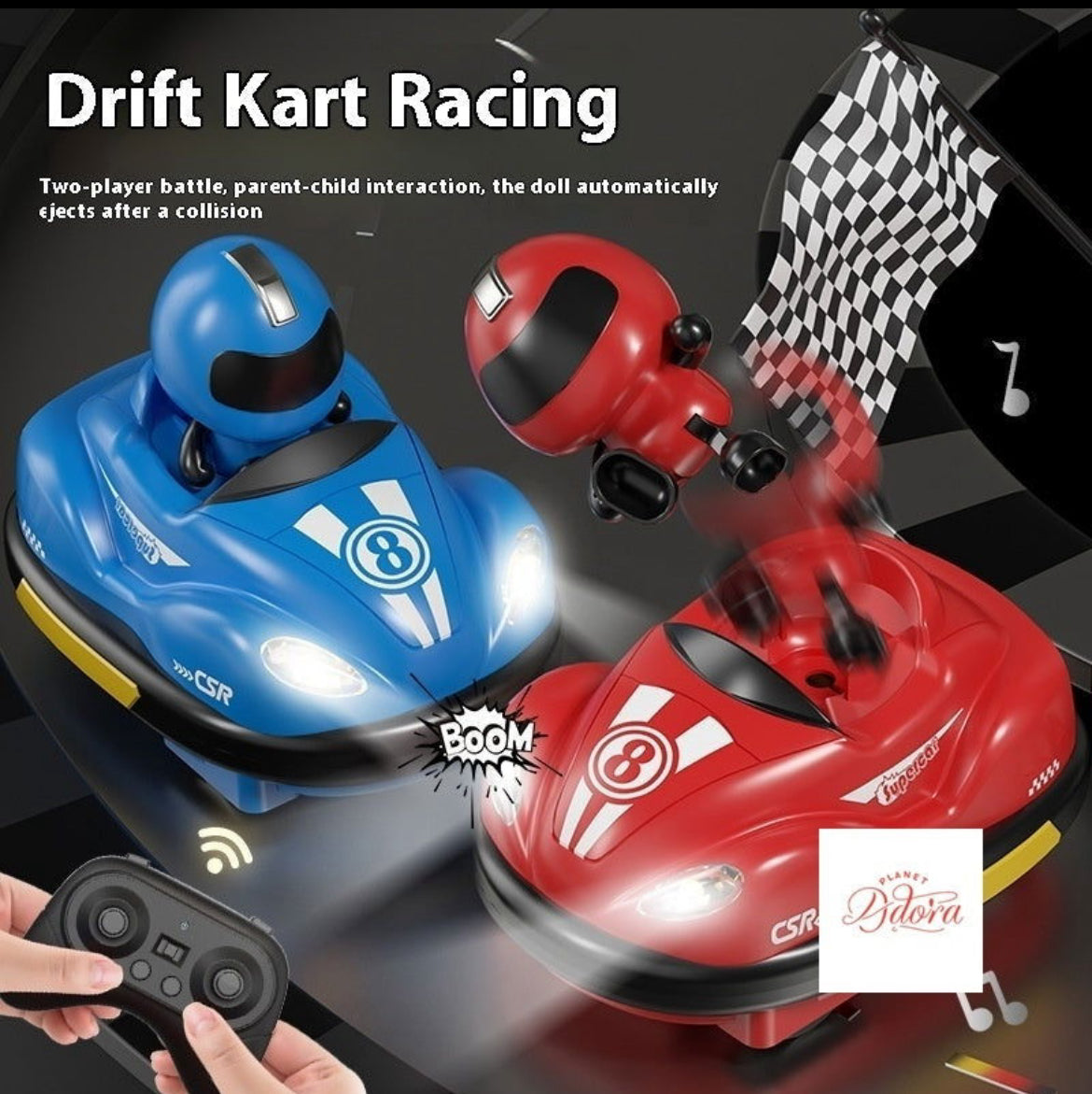 Children's Remote Control Bumper Car Battle Kart - Parent-Child Interaction Toy